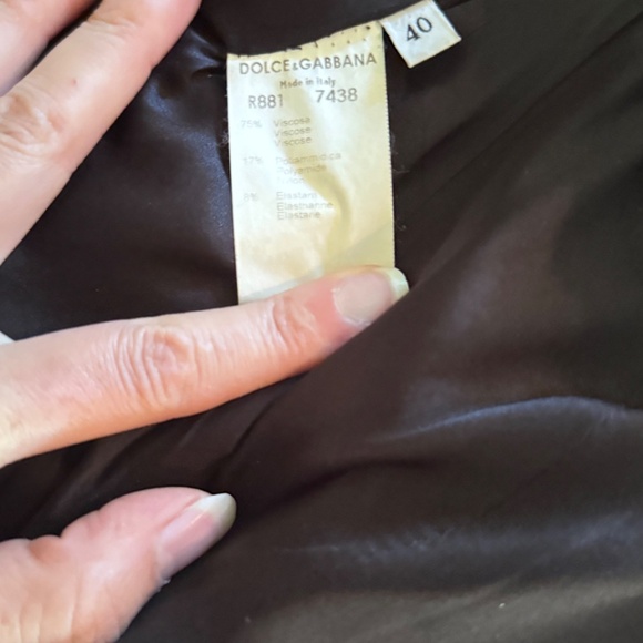 Dolce & Gabbana Vintage Black Jacket Size 40 - Picture 6 of 7